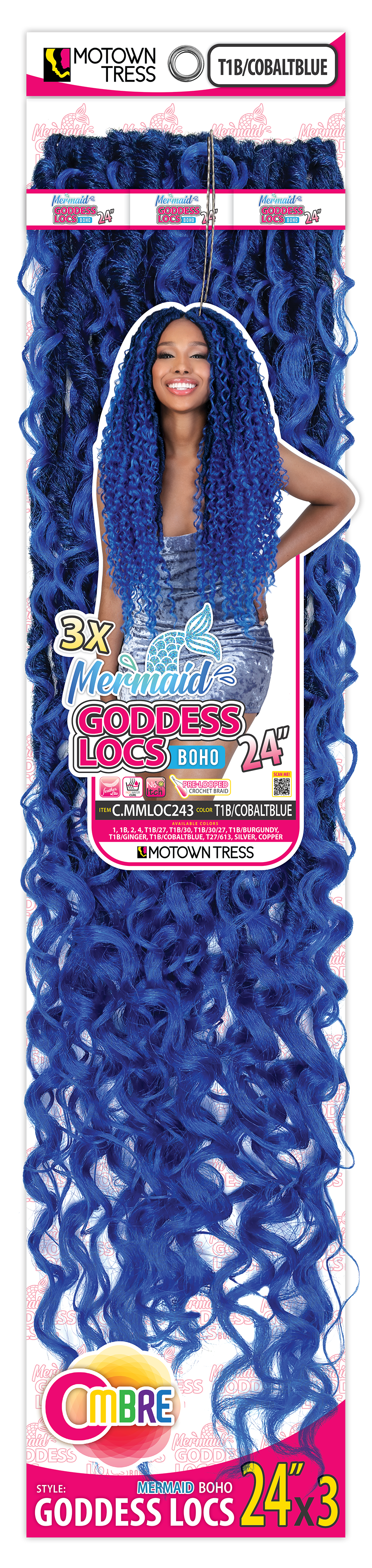 MERMAID GODDESS LOCS 24"x3