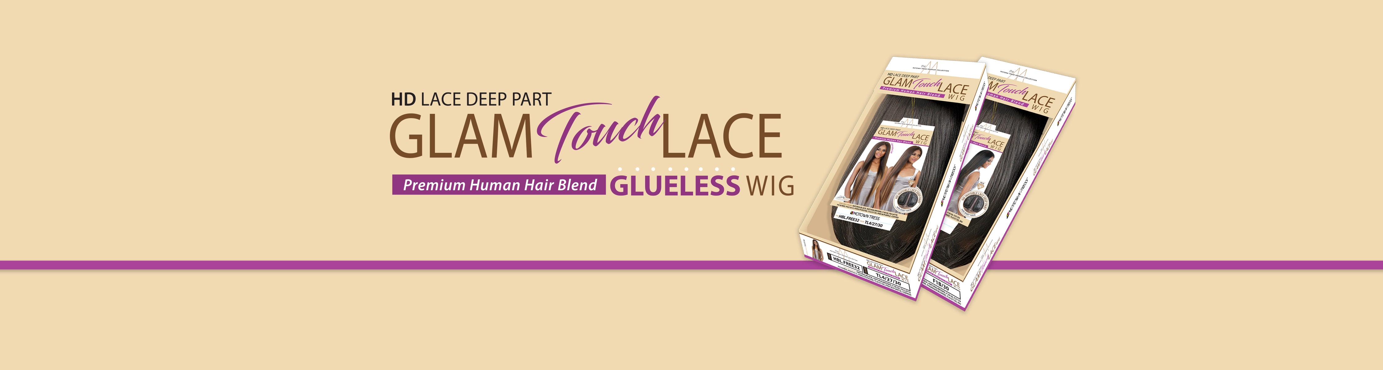 HD LACE DEEP PART GLAM TOUCH LACE WIG