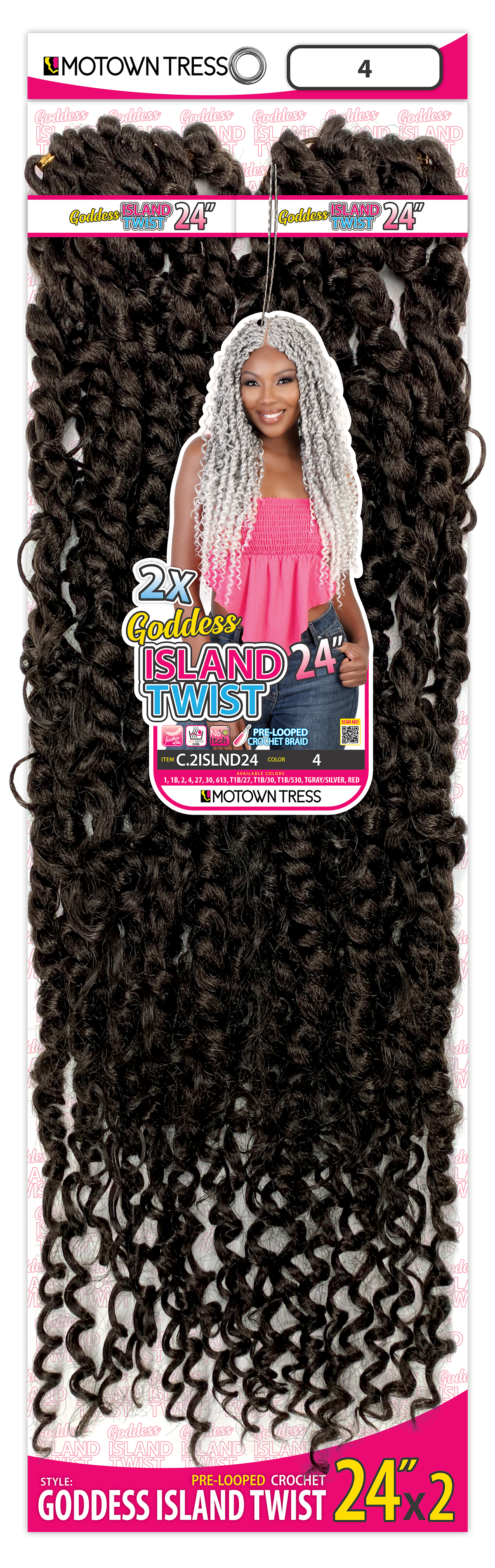 BOHO GODDESS PASSION TWIST 24" x2