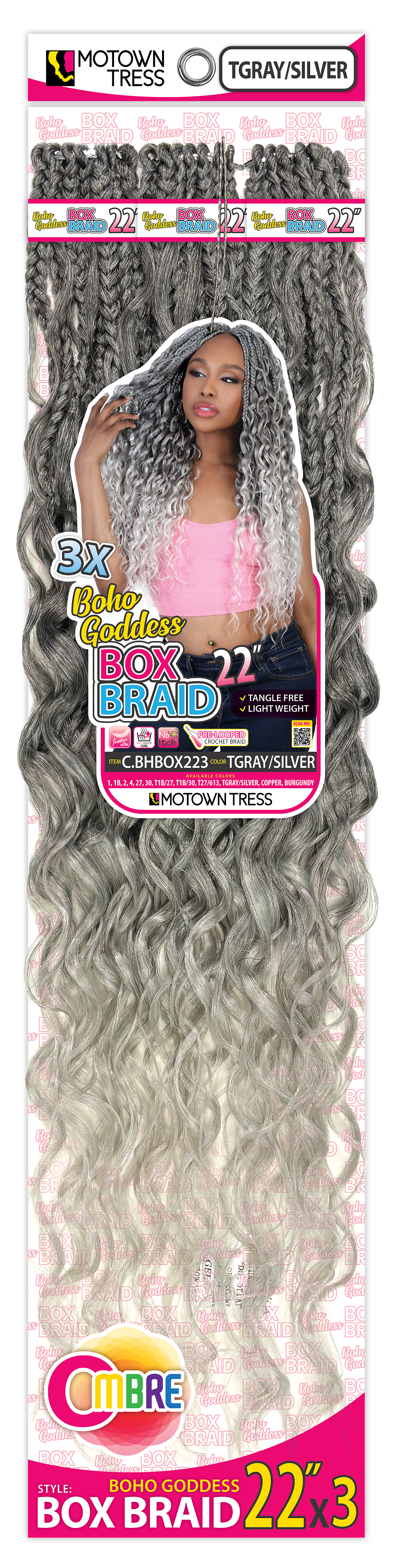 BOHO GODDESS BOX BRAID 22"x3