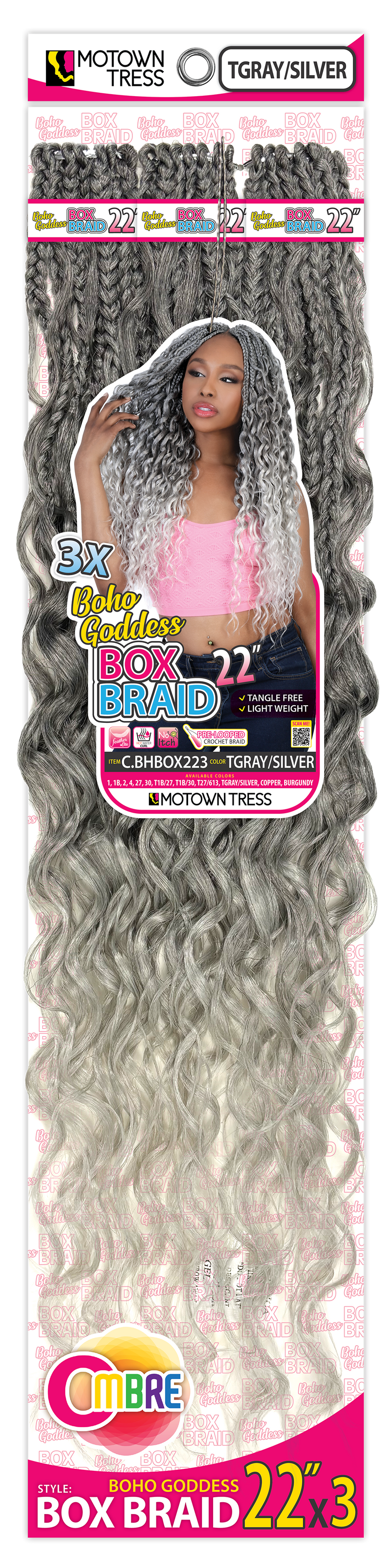 BOHO GODDESS BOX BRAID 22"x3