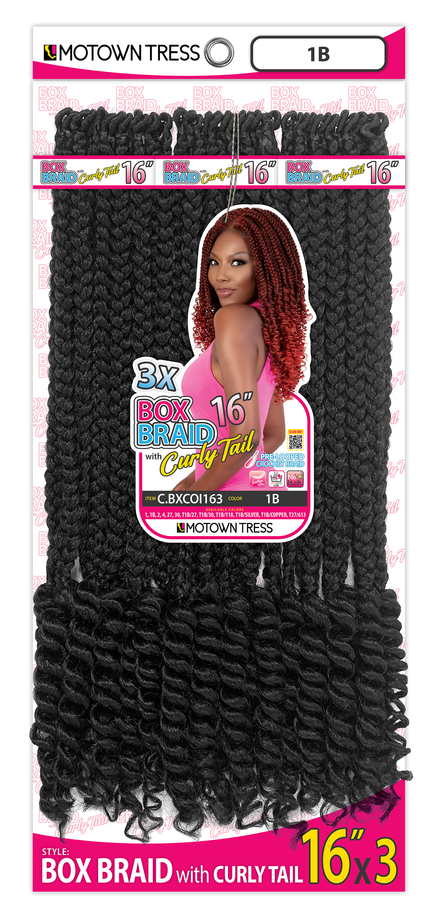 BOX BRAID 16"x3