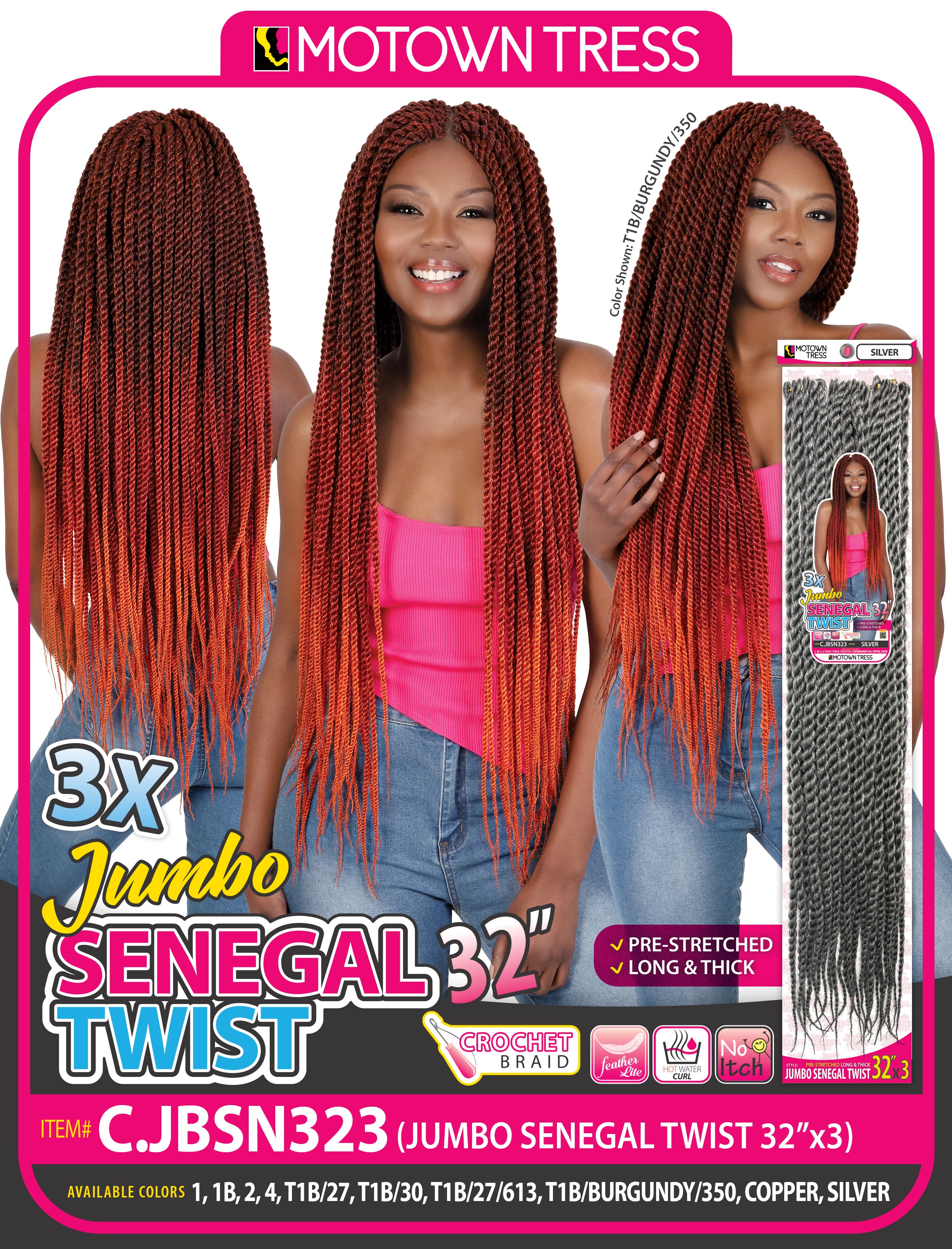 JUMBO SENEGAL TWIST 32"x3