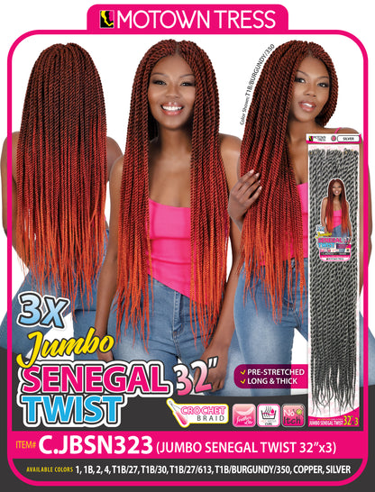 JUMBO SENEGAL TWIST 32"x3