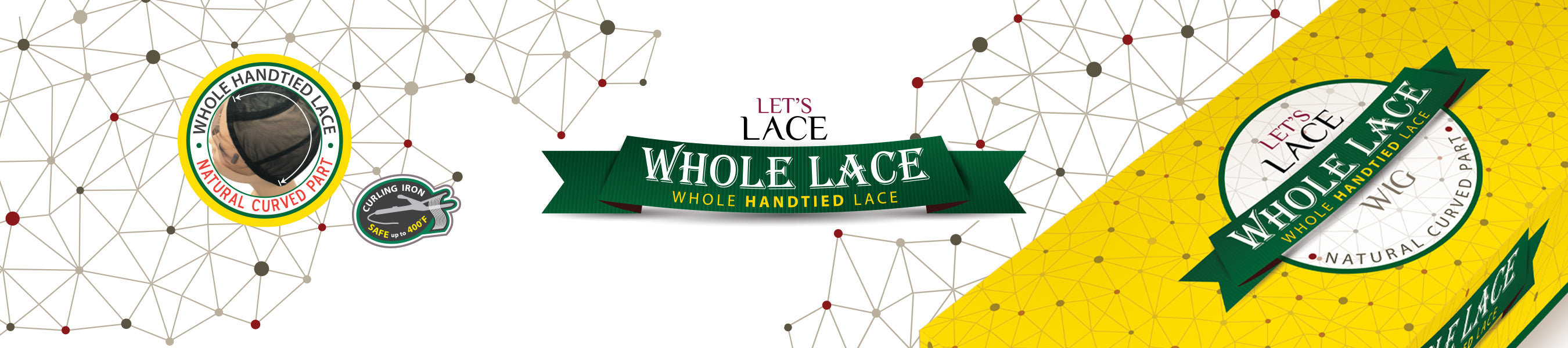 LET'S LACE WHOLE HANDTIED LACE WIG