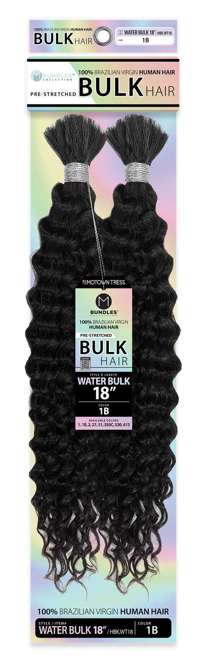 HUMAN HAIR WATER BULK 18"