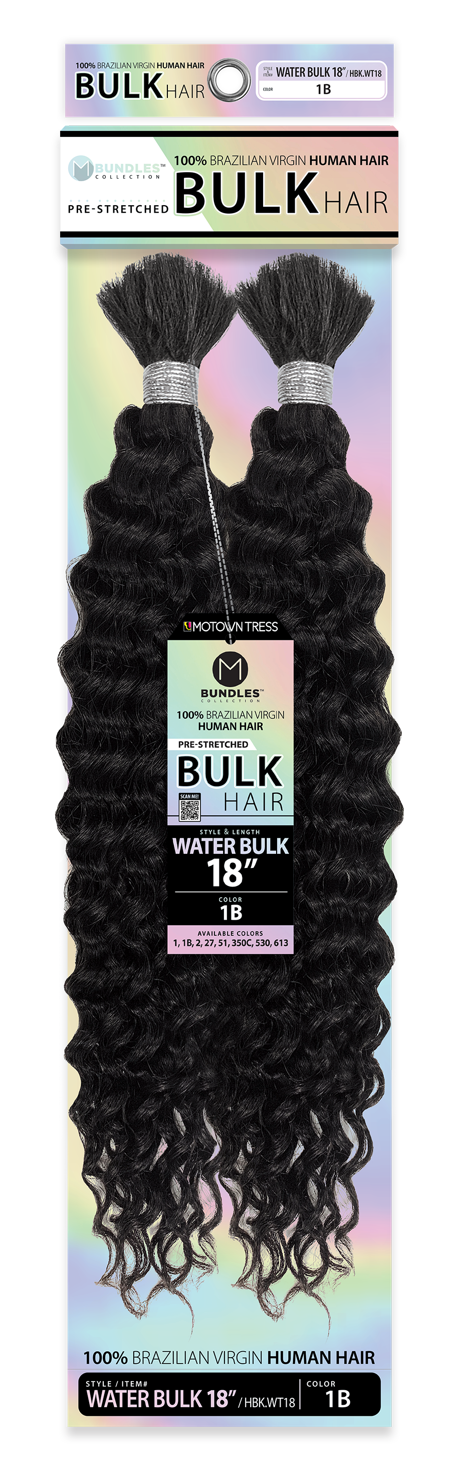 HUMAN HAIR WATER BULK 18"