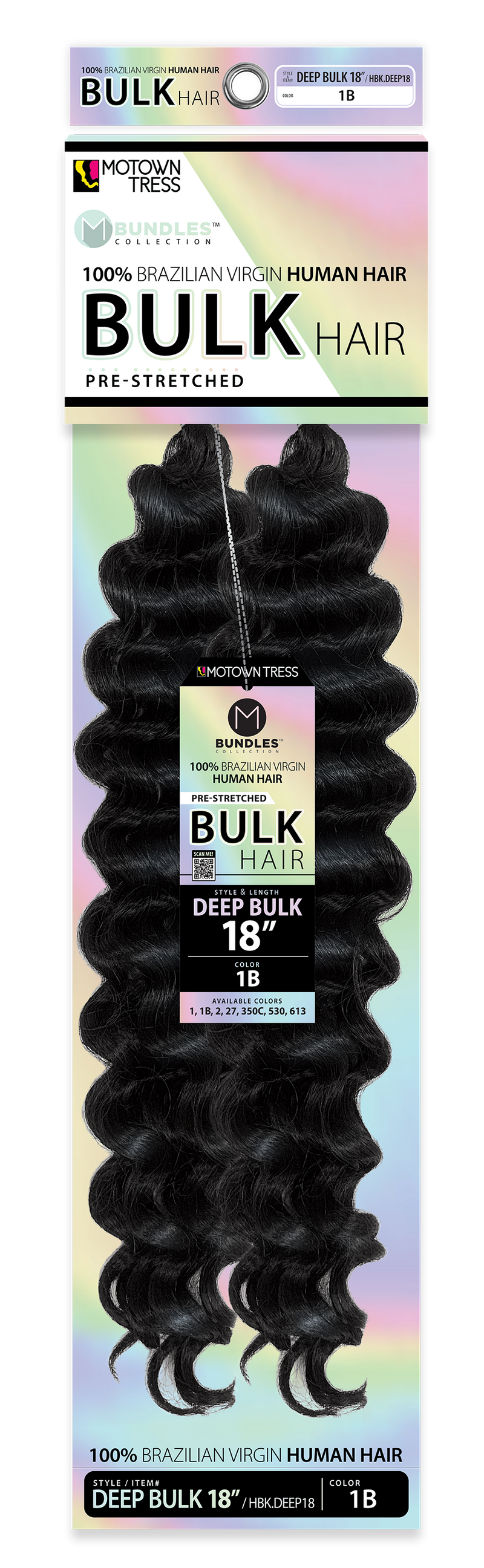 HUMAN HAIR DEEP BULK 18"