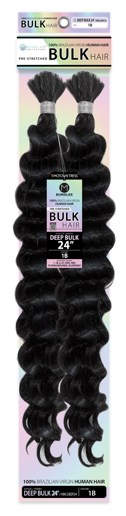 HUMAN HAIR DEEP BULK 24"
