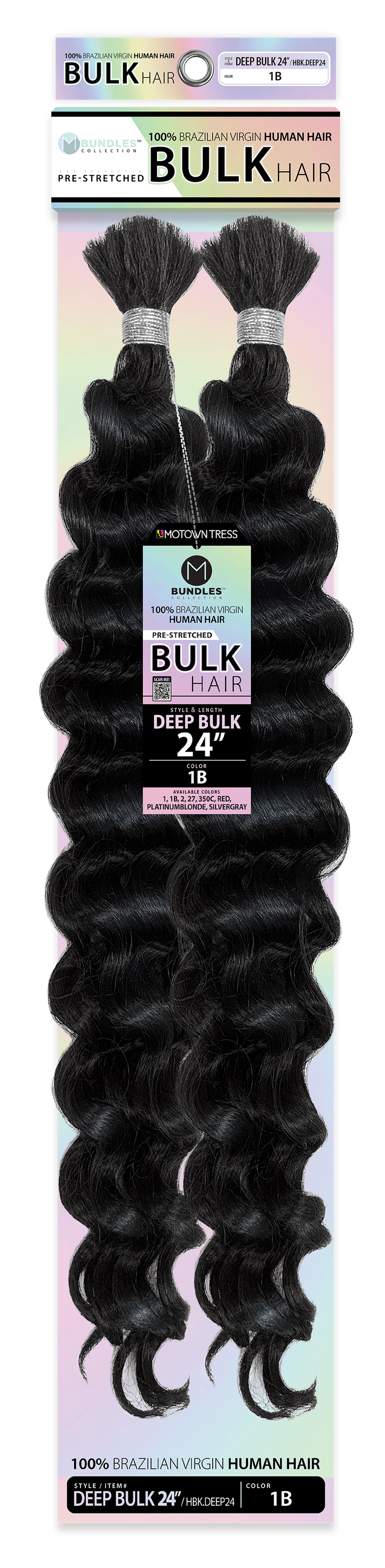 HUMAN HAIR DEEP BULK 24"