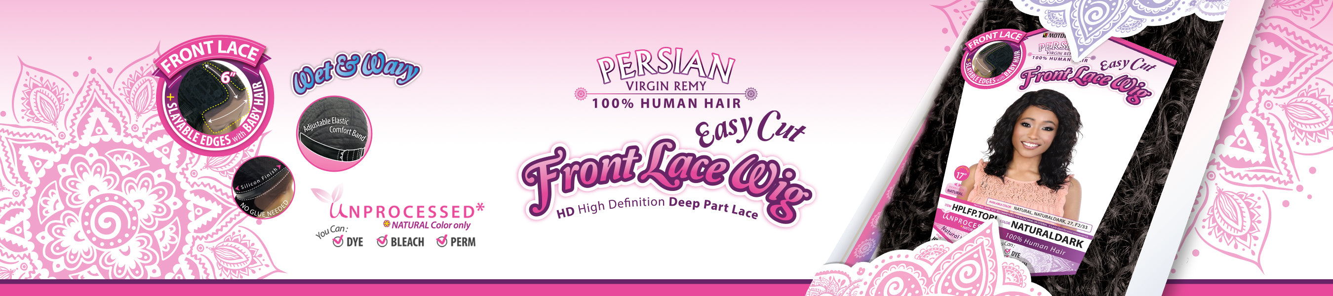 PERSIAN VIRGIN REMY FRONT LACE WIG