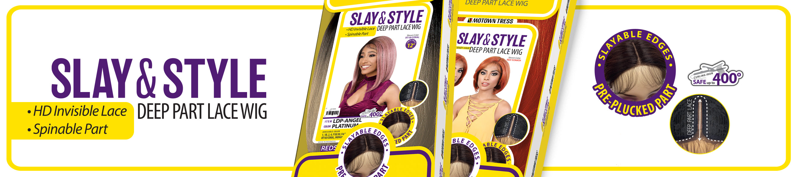 SLAY & STYLE DEEP PART LACE WIG