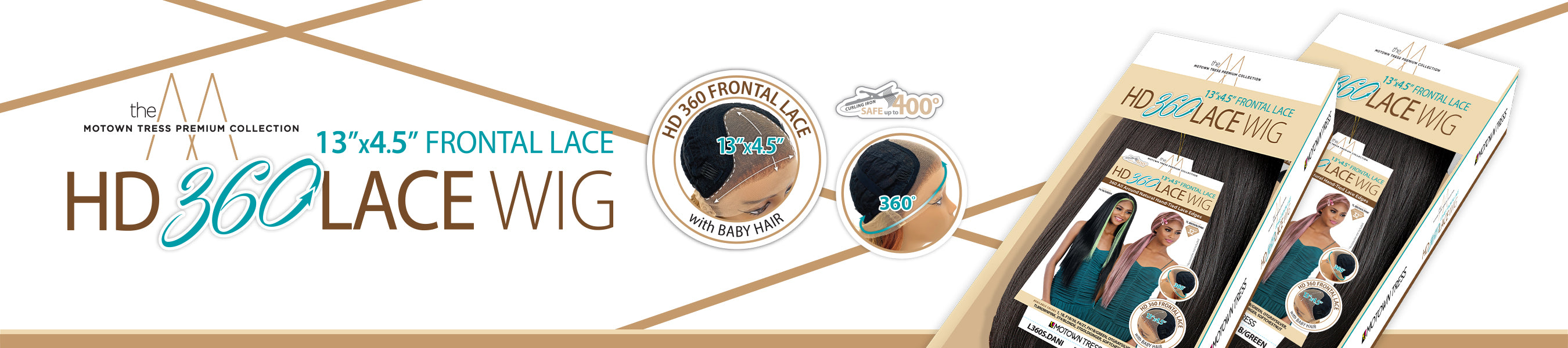 13"x4.5" FRONTAL LACE HD 360 LACE WIG