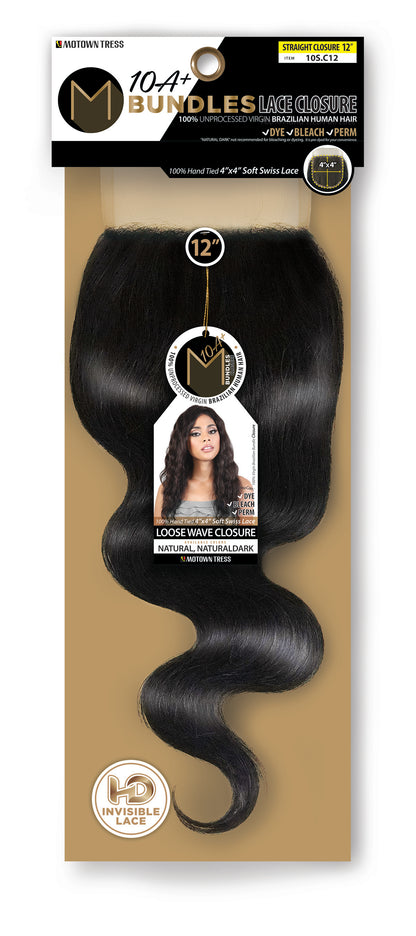 BLACK_4"x4" CLOSURE LOOSE WAVE