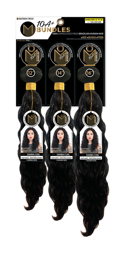 BLACK_3PACK BUNDLES SAMBA CURL