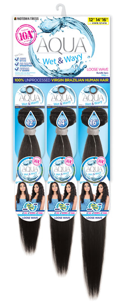 AQUA WET&WAVY_3 PACK BUNDLES LOOSE WAVE