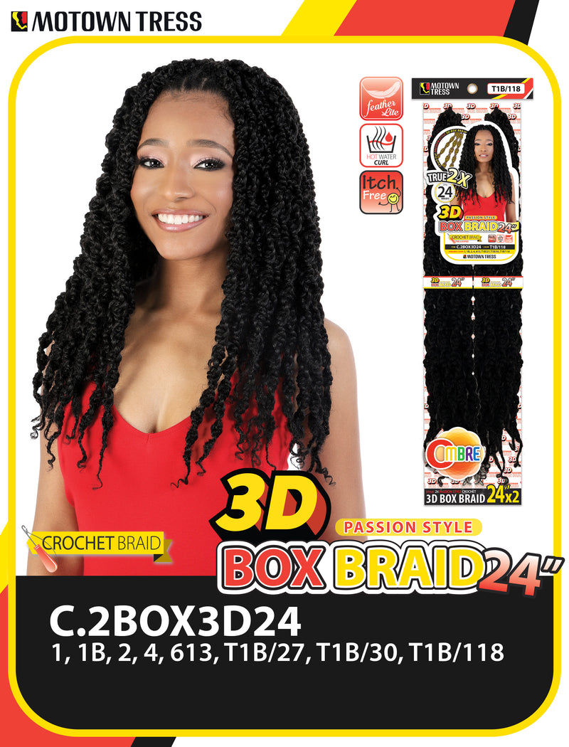 3D BOX BRAID 24"x2