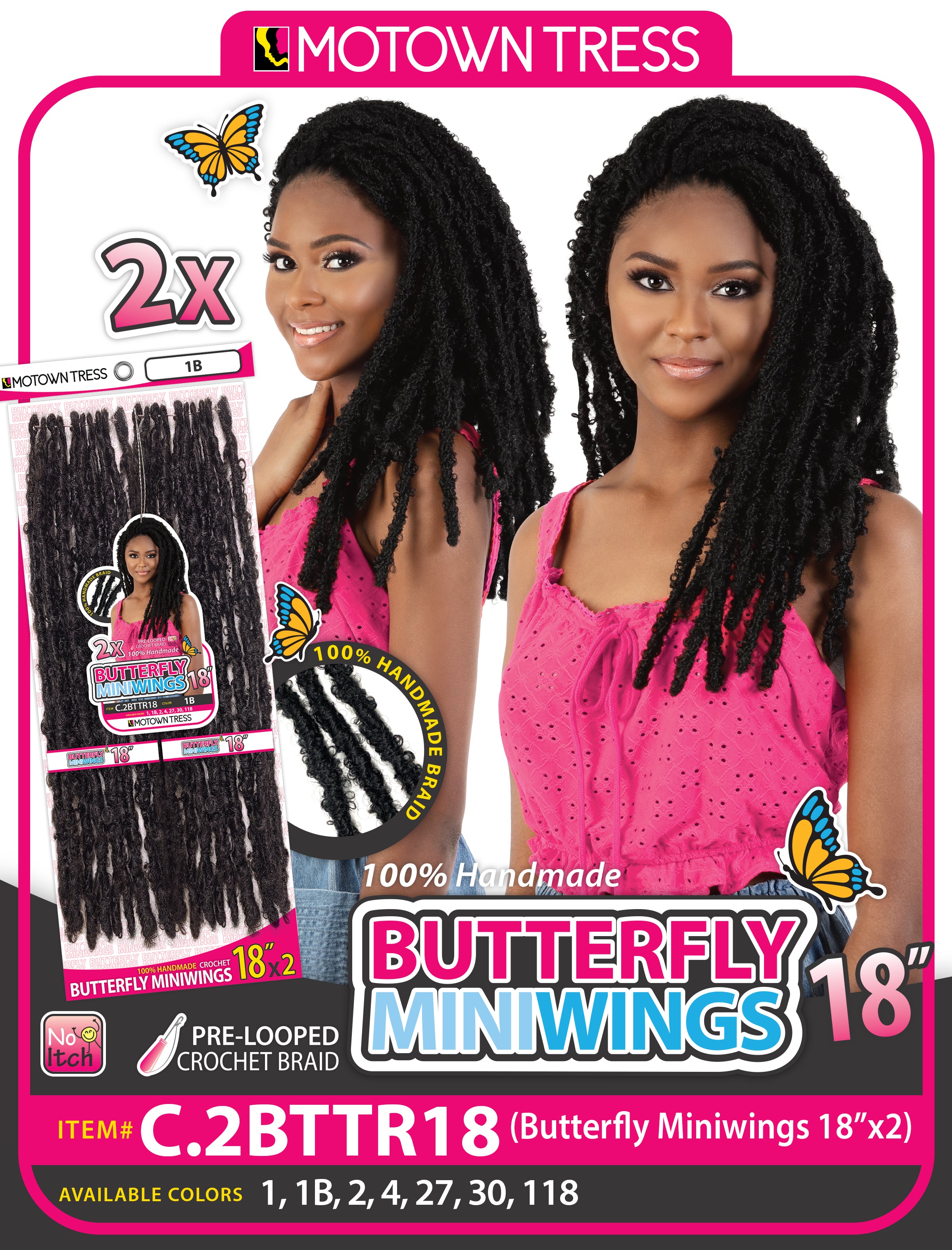 BUTTERFLY MINIWINGS 18"x2