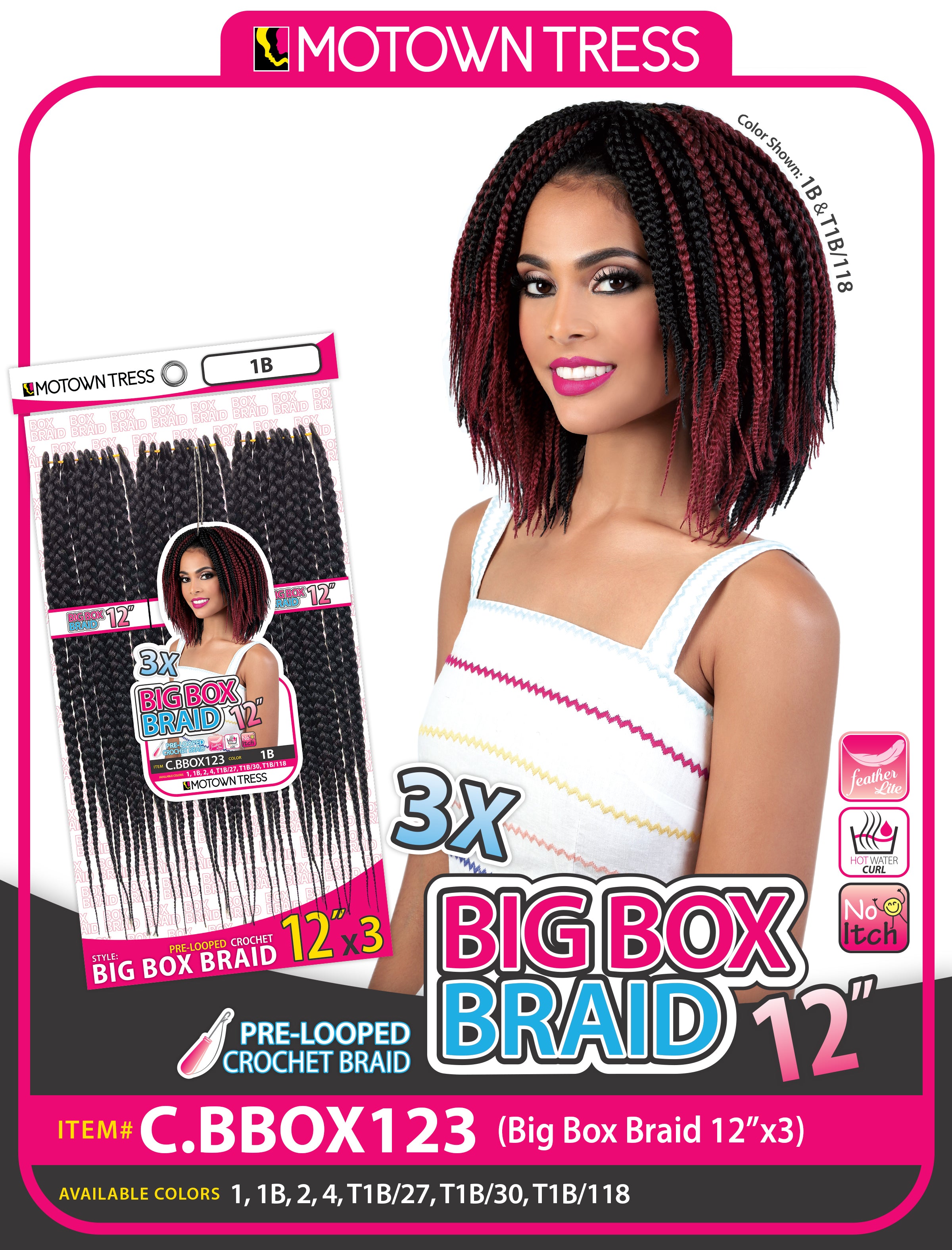 BIG BOX BRIAD 12"X3"