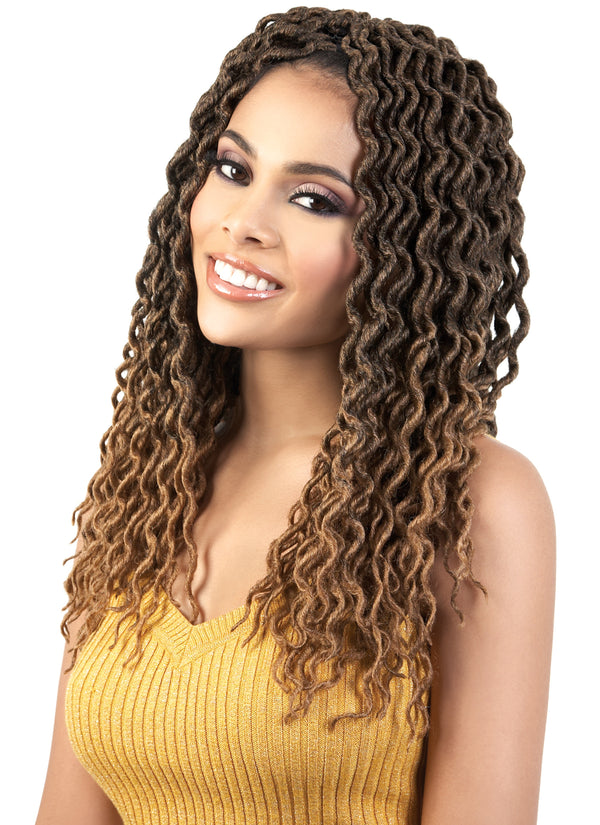 CURLY FAUX LOCS 14"x3