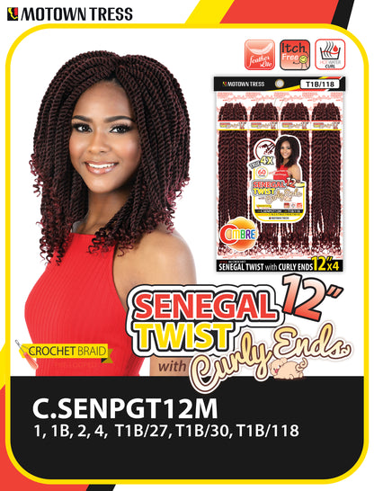 SENEGAL TWIST with Curly Ends 12"x4
