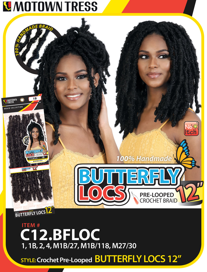 BUTTERFLY LOCS 12"