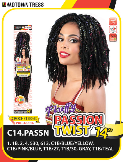 FLUFFY PASSION TWIST 14"