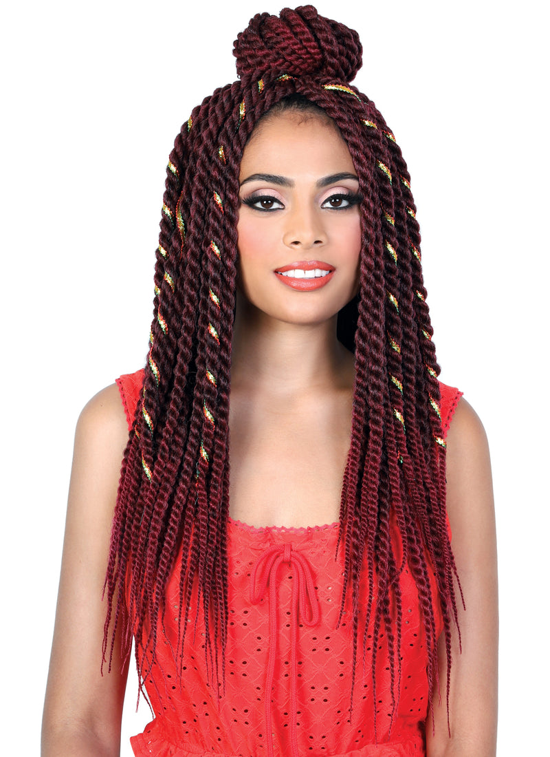 Amazon.com : AU-THEN-TIC Afro Kinky Twist Braid Hair Pre Looped 8 Packs 18  Inch Springy Afro Twist Long Braiding Hair for Twist Crochet Braid  Synthetic Hair Extensions (18 Inch (Pack of 8),