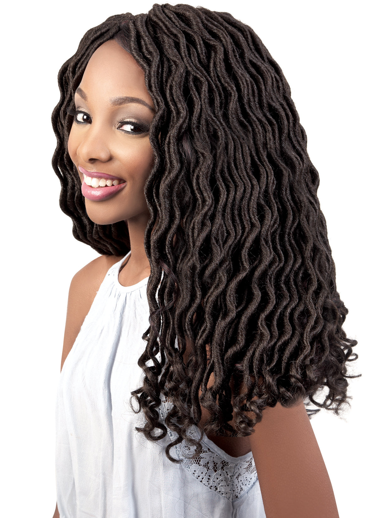 CURLY FAUX LOCS 18"x3