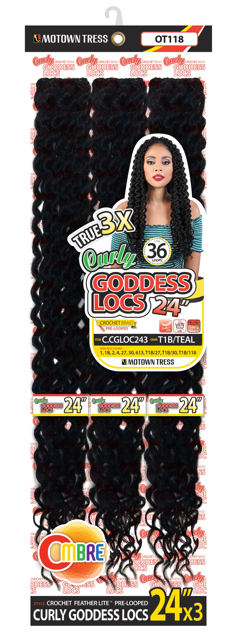 CURLY GODDESS LOCS 24"x3