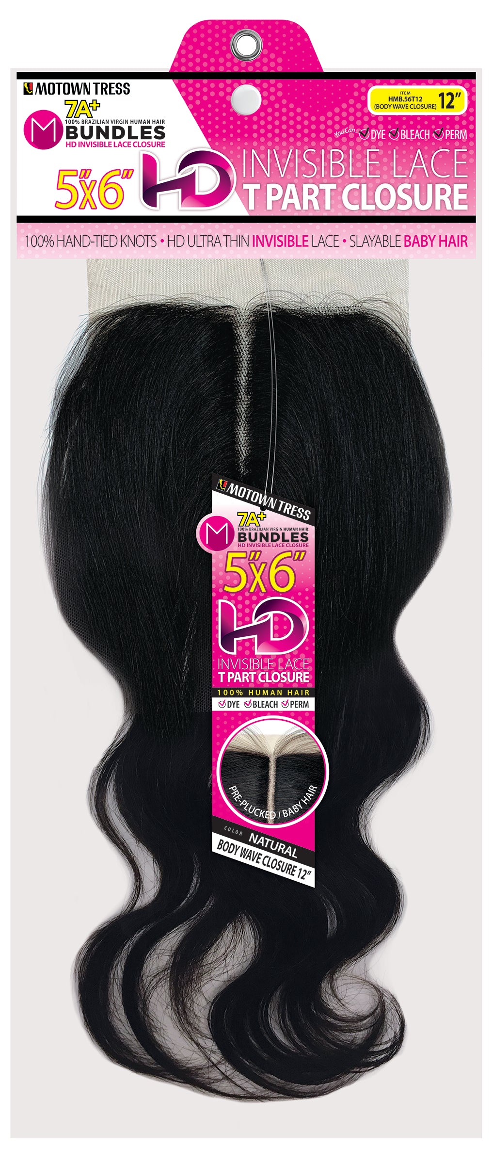PINK_5"x6" HD T PART CLOSURE BODY WAVE