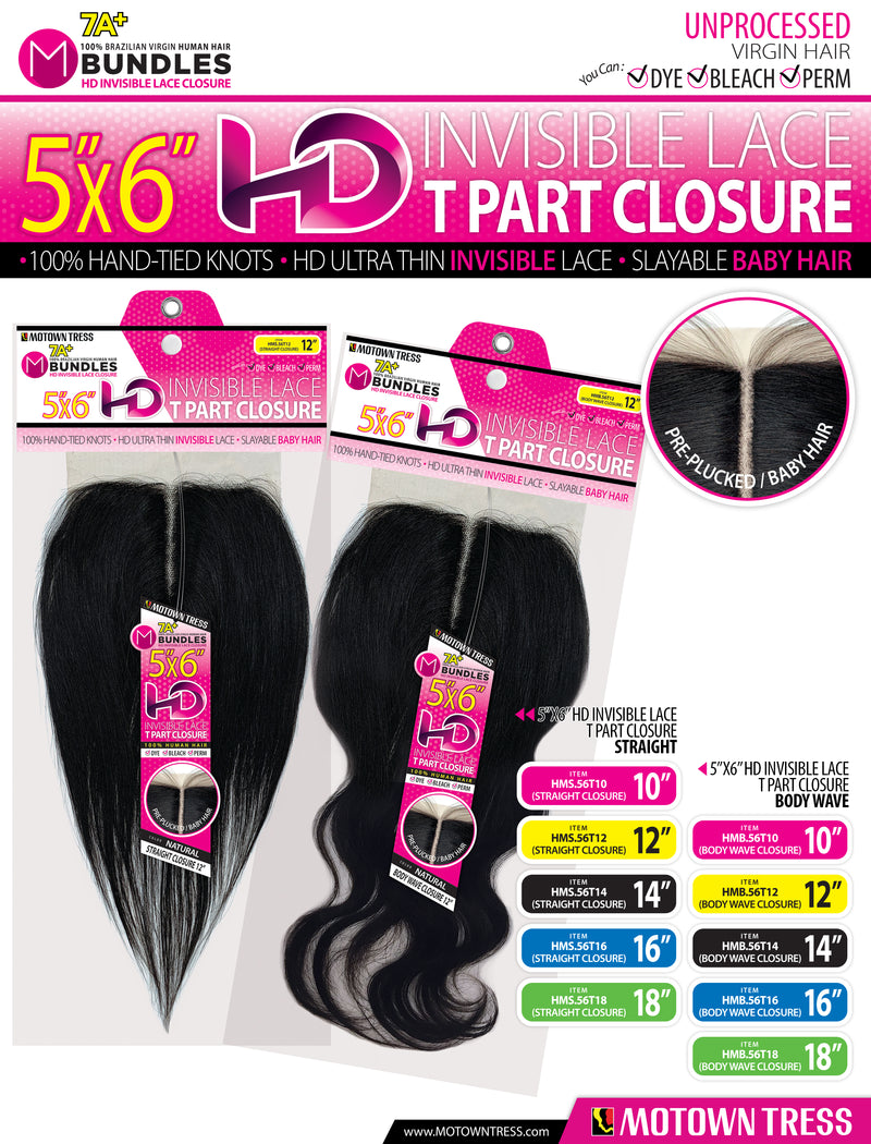 PINK_5"x6" HD T PART CLOSURE BODY WAVE