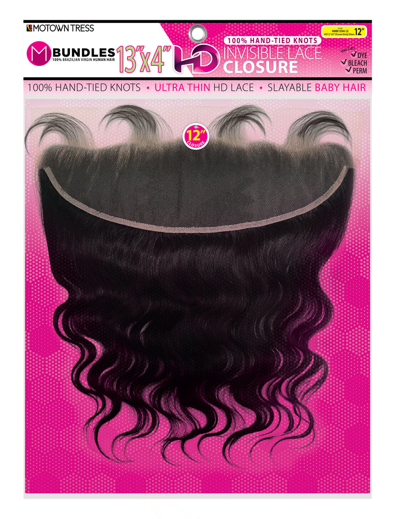 PINK_13"x4" HD INVISIBLE LACE CLOSURE BODY WAVE