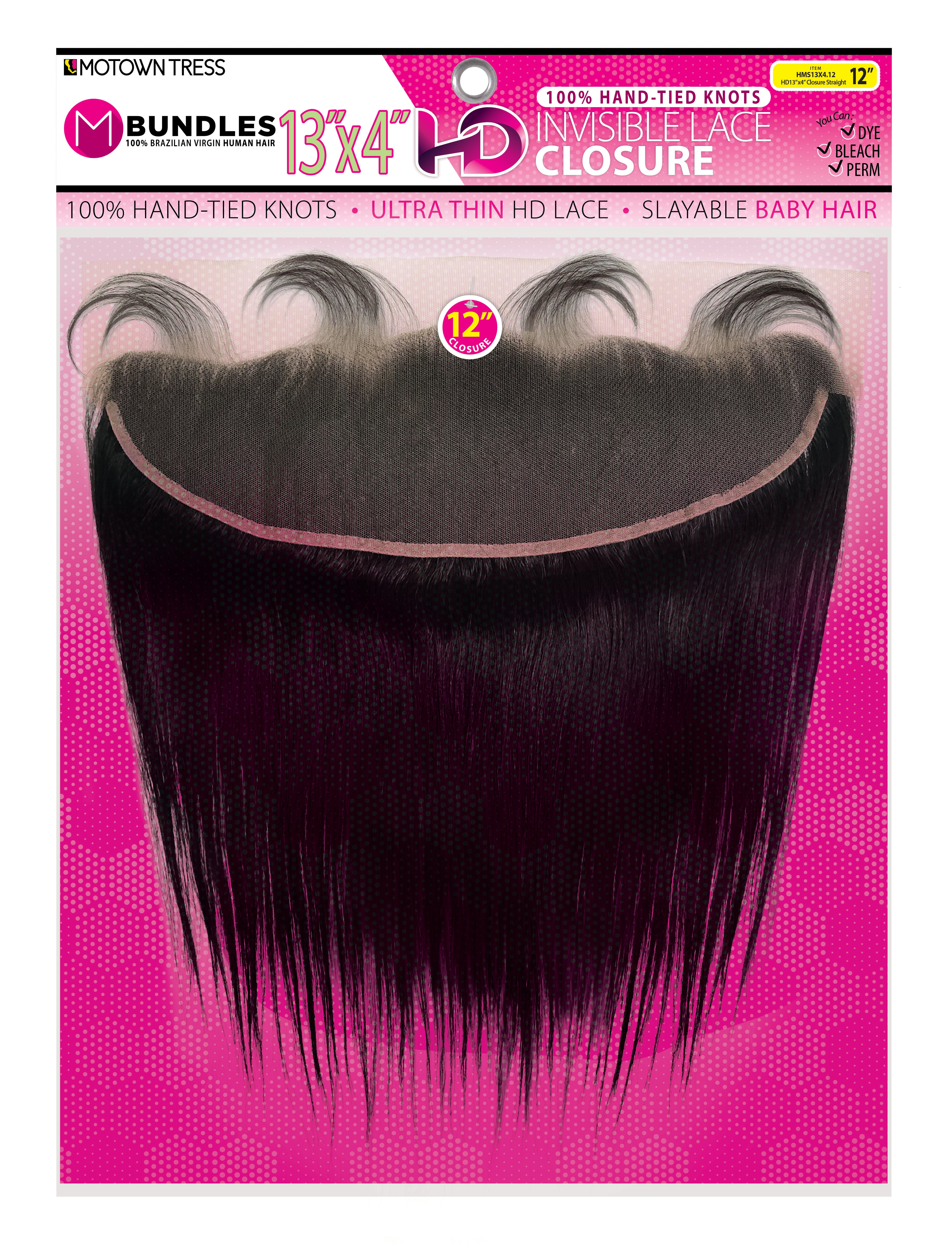 PINK_13"x4" HD INVISIBLE LACE CLOSURE STRAIGHT