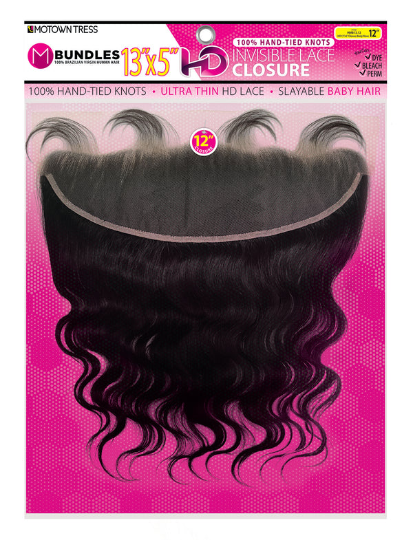 PINK_13"x5" HD INVISIBLE LACE CLOSURE STRAIGHT