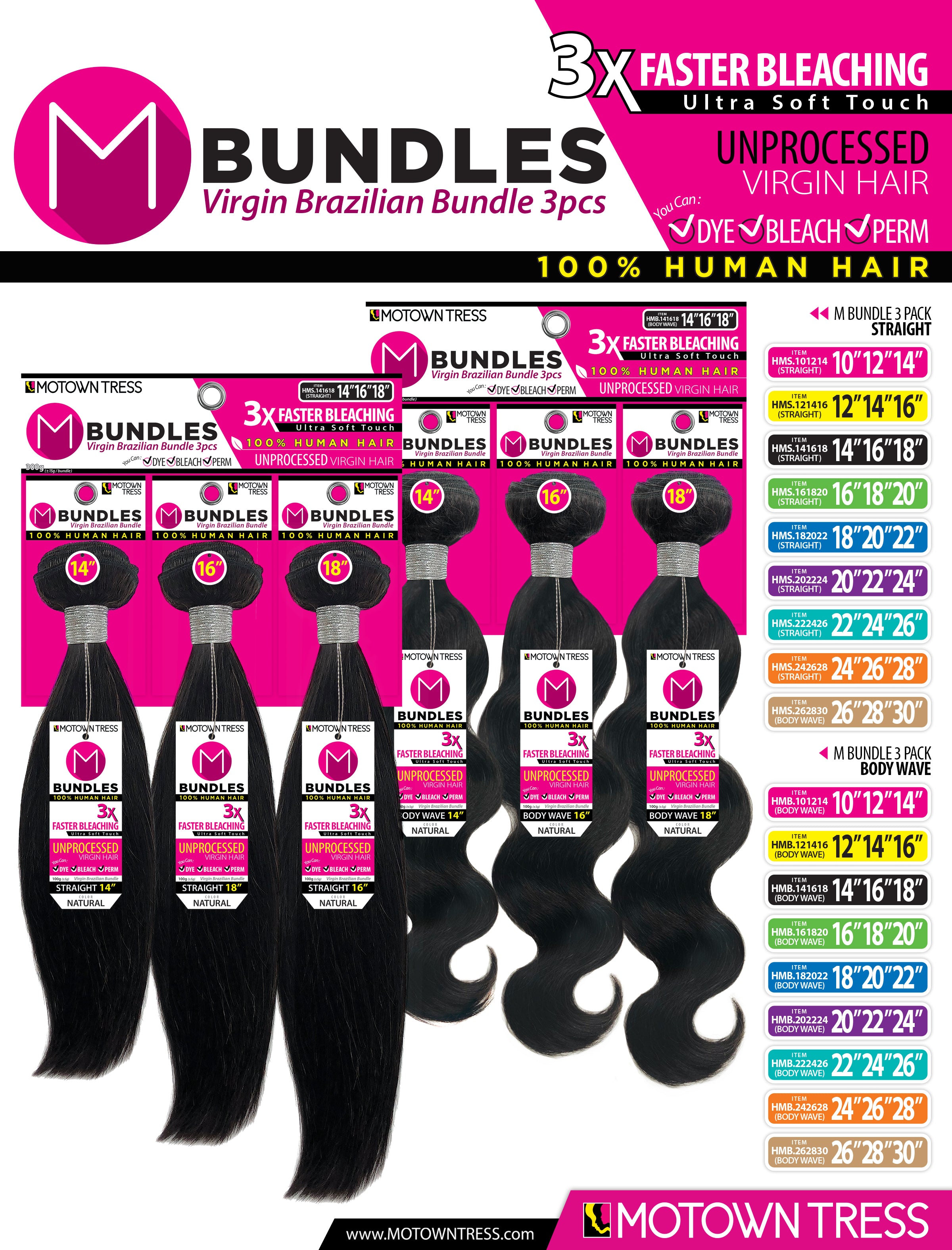 PINK_3PACK BUNDLES BODY WAVE