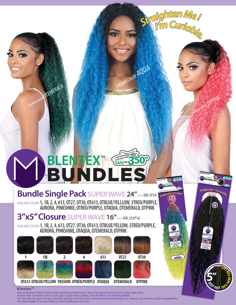 BLENTEX_SINGLE BUNDLE 24" SUPER WAVE
