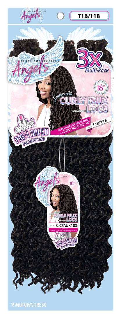CURLY FAUX LOCS 18"x3