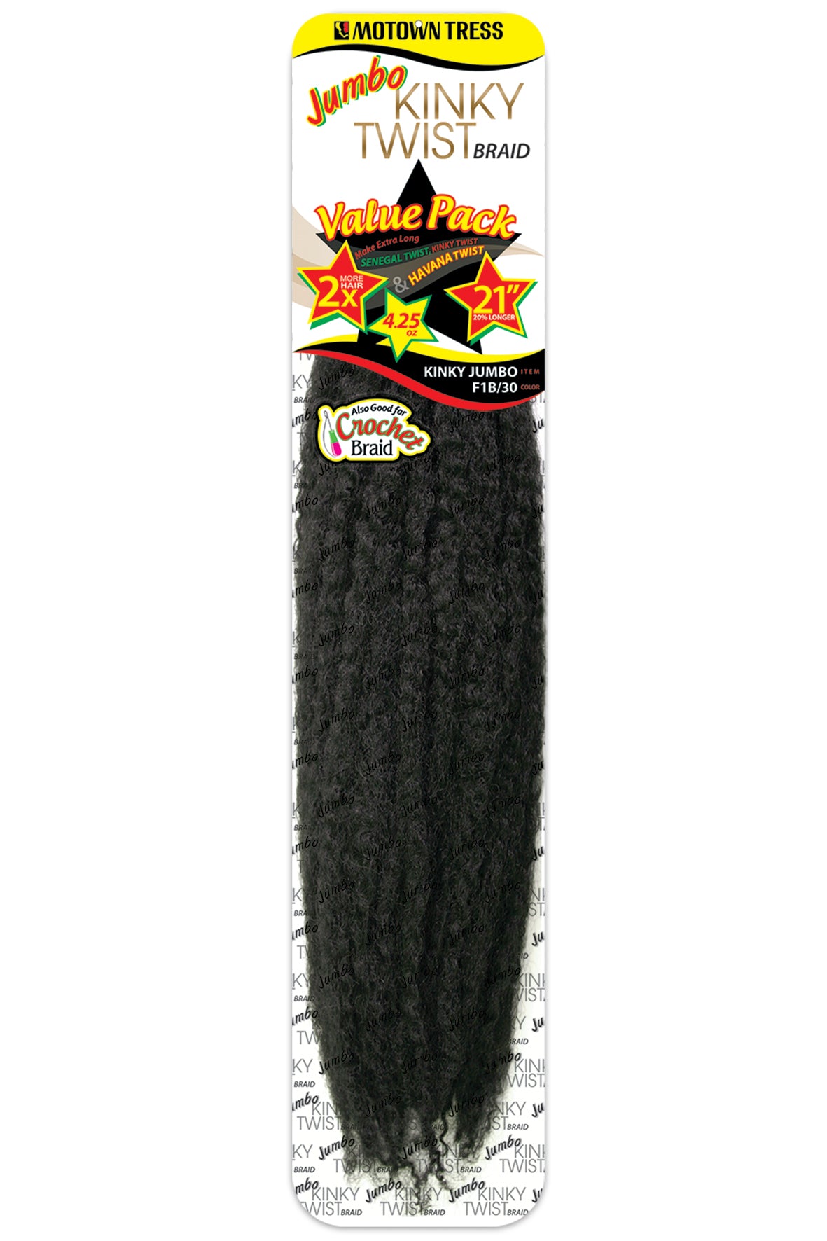 JUMBO KINKY TWIST 21"x2