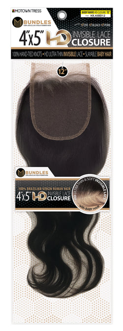 BLACK_4"x5" HD INVISIBLE LACE CLOSURE BODY WAVE