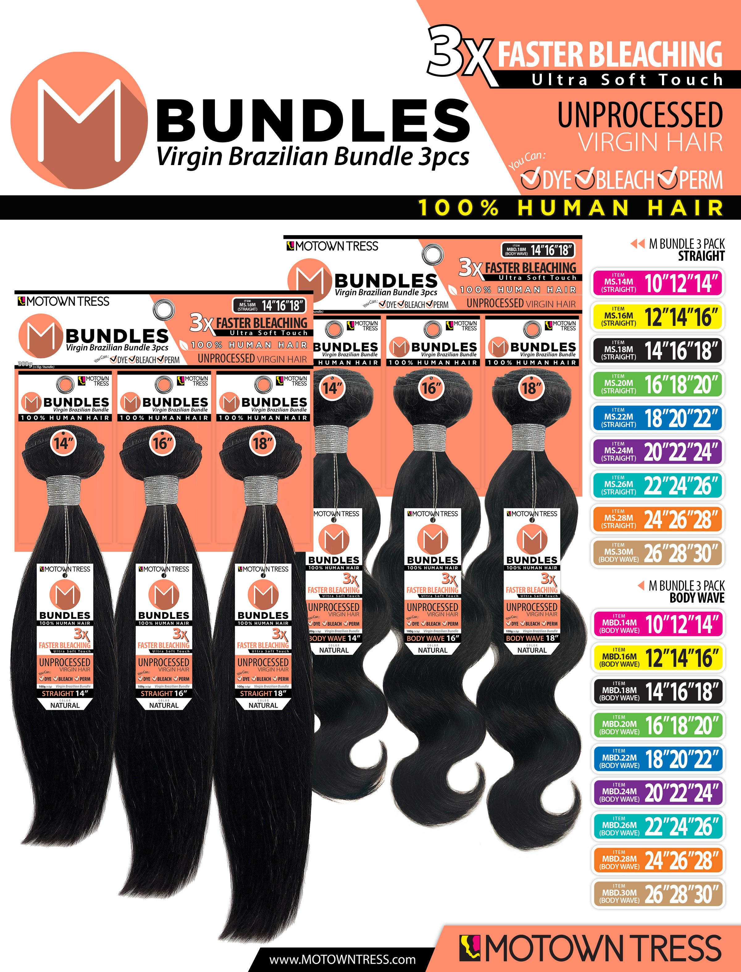 NEON_3PACK BUNDLES STRAIGHT