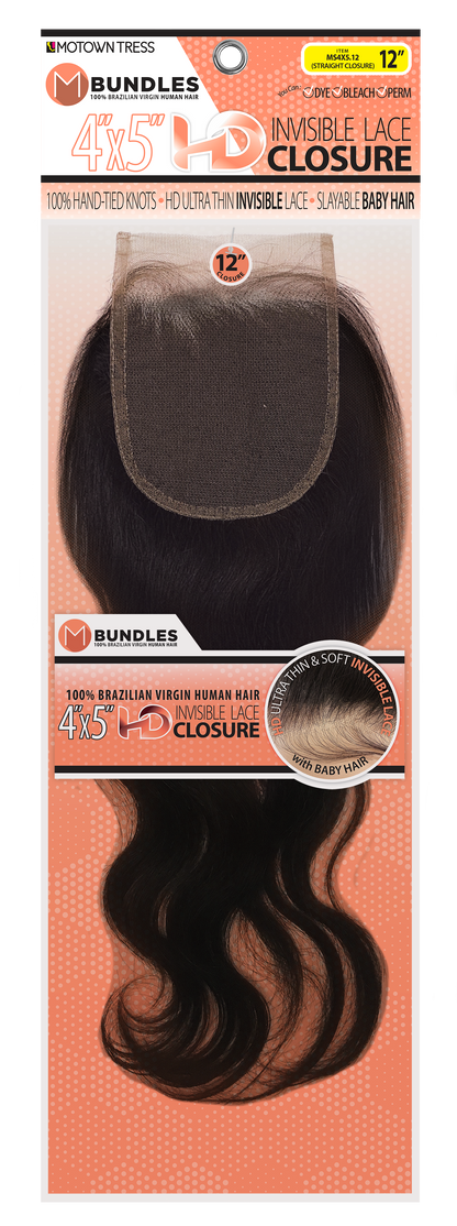 NEON_4"x5" HD INVISIBLE LACE CLOSURE BODYWAVE