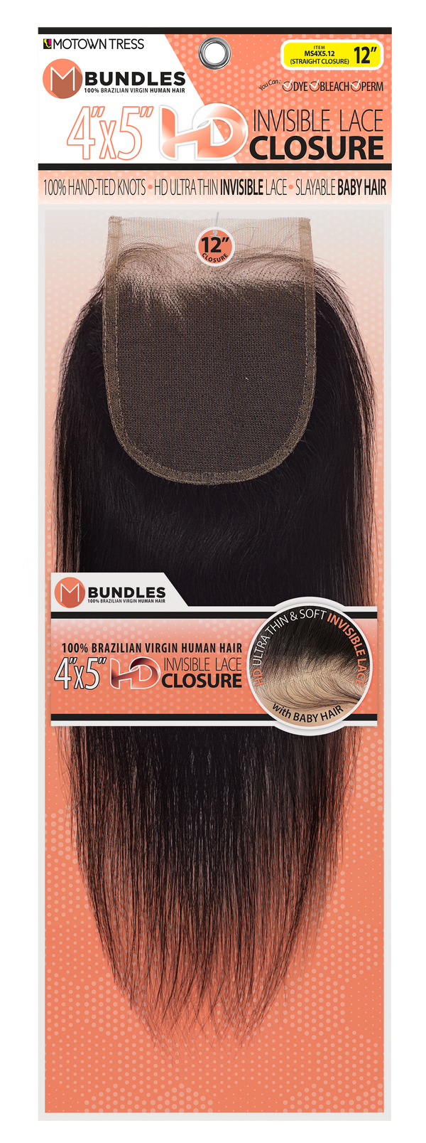 NEON_4"x5" HD INVISIBLE LACE CLOSURE STRAIGHT