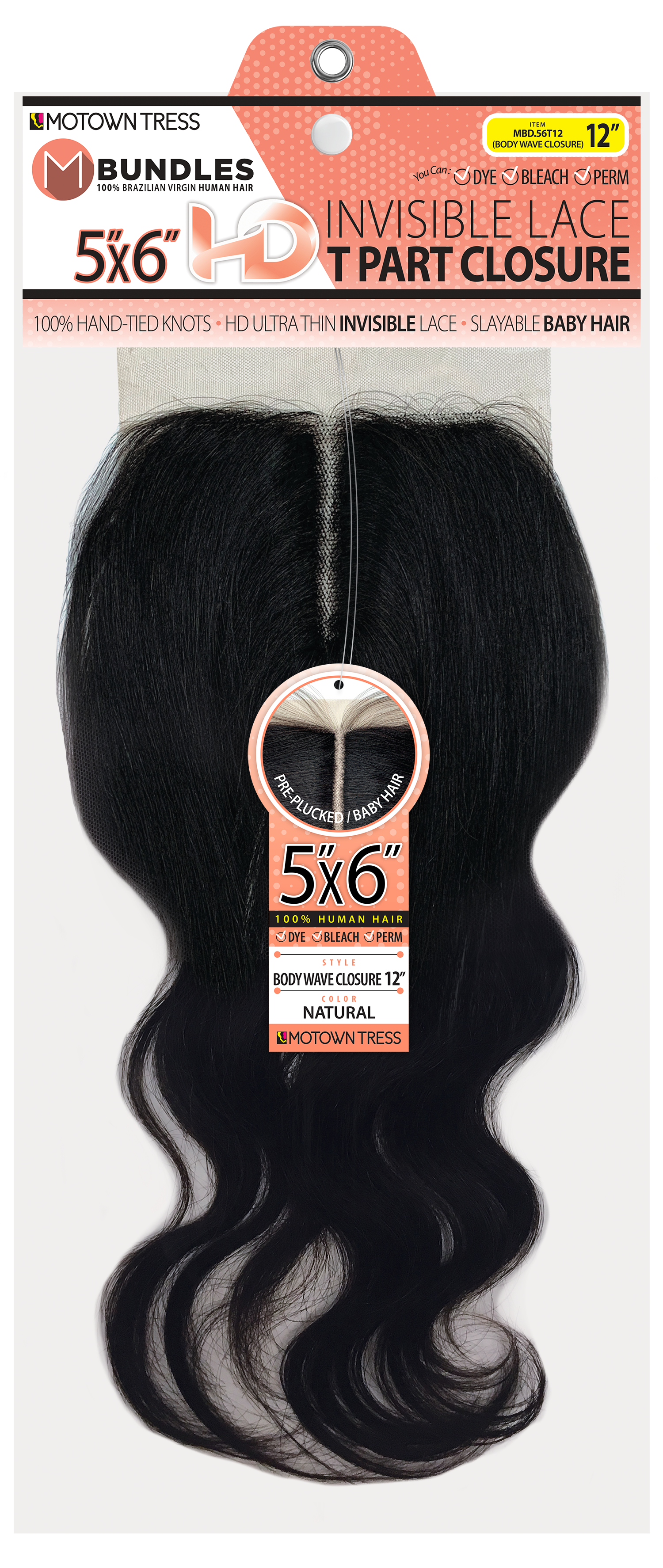 NEON_5"x6" HD T PART CLOSURE BODYWAVE