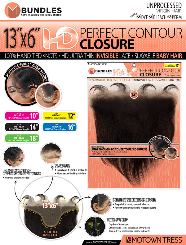 NEON_13"x6" HD PERFECT CONTOUR CLOSURE STRAIGHT